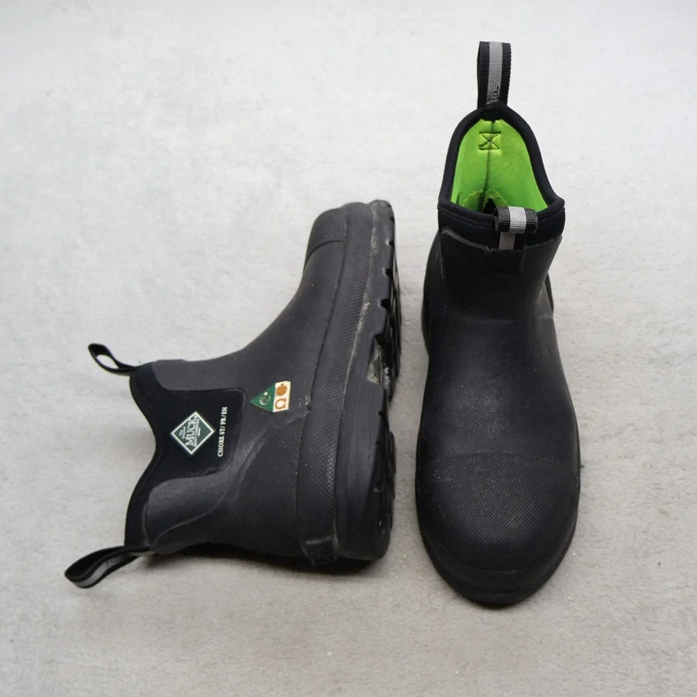 Muck Unisex M6 W7 Work Boots Black Classic Chelsea Ankle Waterproof 070021